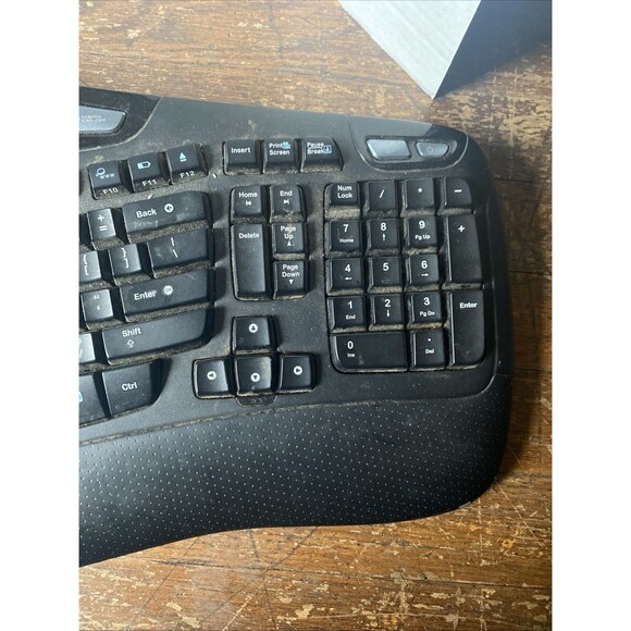 Genuine VTG Logitech Cordless Computer Keyboard Model Y-RCP140 No Receiver USED - Picture 4 of 16